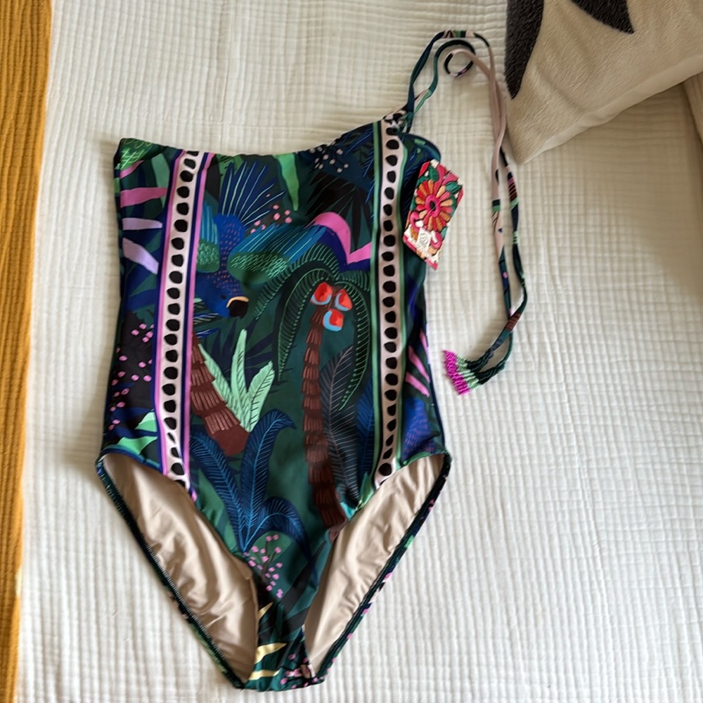 Tassel Tie One Piece Swimsuit